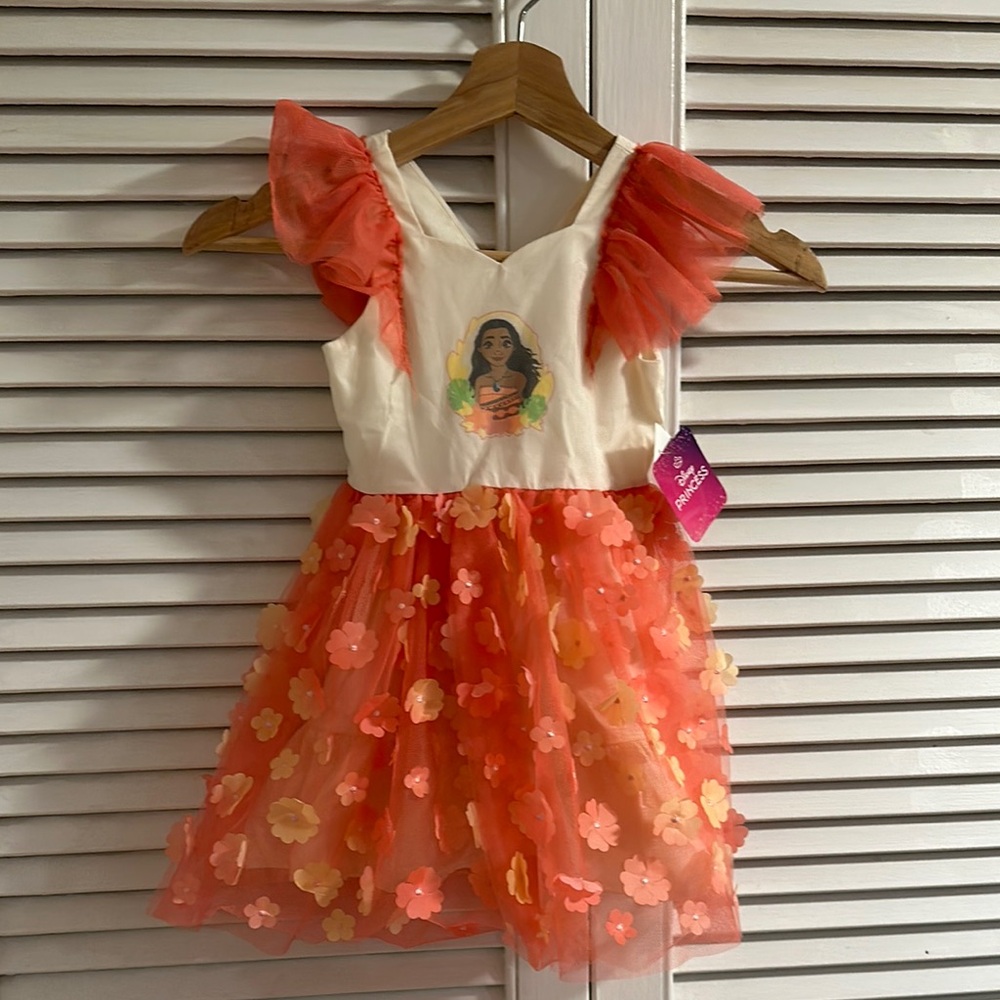 Disney Princess Pink Orange Dress - 2T
